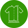 Icône de mesure de vêtement